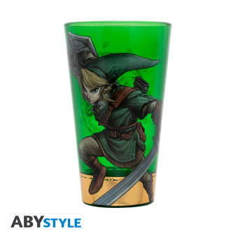THE LEGEND OF ZELDA - Premium Large Glass - - Link box