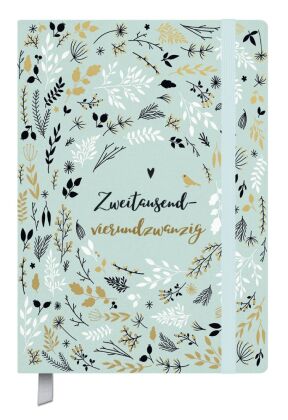 Terminkalender Campus Mint Flowers 18 Monate 2024/2025