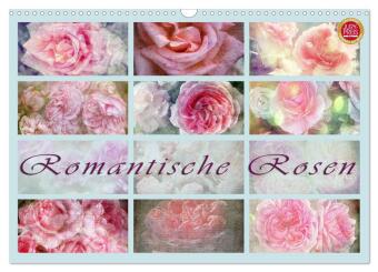 Romantische Rosen (Wandkalender 2024 DIN A3 quer), CALVENDO Monatskalender