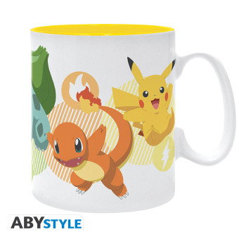 POKEMON- Mug - 460 ml - Pikachu and starters - subli - box