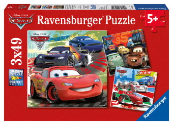 Kinderpuzzle 3x49 Teile - Disney / Pixar Cars - Weltweiter Rennspaß