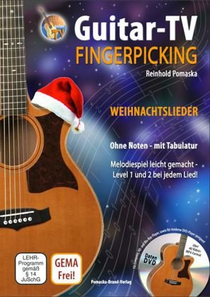 Guitar-TV: Fingerpicking - Weihnachtslieder (mit DVD), m. 1 DVD-ROM