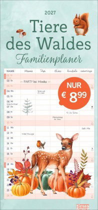 tm Tiere des Waldes Familienplaner 2027