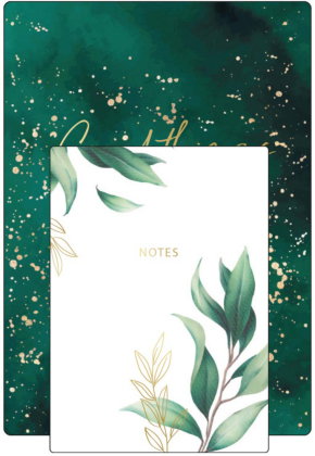 Notizheft-Set Botanical, vegan