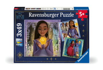 Kinderpuzzle 3x49 Teile - Disney Wish - Asha's Wunsch