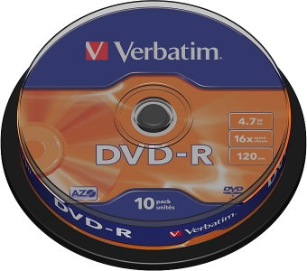 VERBATIM DVD-R AZO 4.7GB 16x 10er Spindel