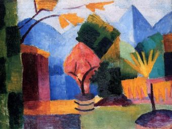 August Macke - Garten am Thuner See - 500 Teile (Puzzle)