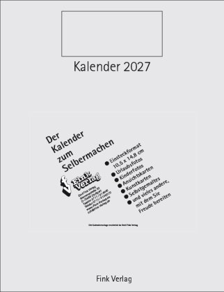 Kalender zum Selbermachen 2027