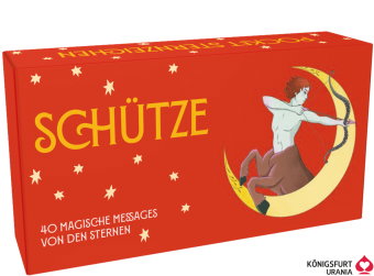 Sternzeichen Schütze 40 Karten in Magnetschachtel - - 40 Karten in Magnetschachtel mit Metallicfolie