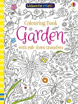 Colouring Book Garden with Rub Downs