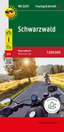 Schwarzwald, Motorradkarte 1:200.000, freytag & berndt