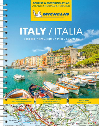 Michelin Straßenatlas Italien mit Spiralbindung