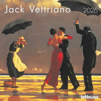 teNeues - Jack Vettriano 2026 - Kunst-Wandkalender 30x30 cm (30x60 cm geöffnet) | Broschürenkalender