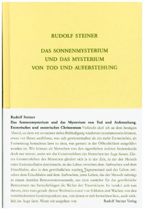 Das Sonnenmysterium und das Mysterium von Tod und Auferstehung