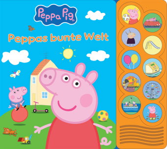 Peppa Pig - Peppas bunte Welt - Interaktives Pappbilderbuch mit 10 lustigen Geräuschen für Kinder ab