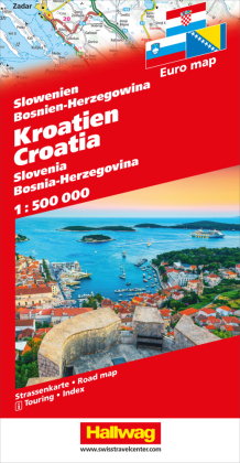 Hallwag Strassenkarte Kroatien 1:500.000