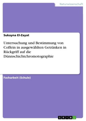 Untersuchung und Bestimmung von Coffein in ausgewählten Getränken in Rückgriff auf die Dünnschichtch