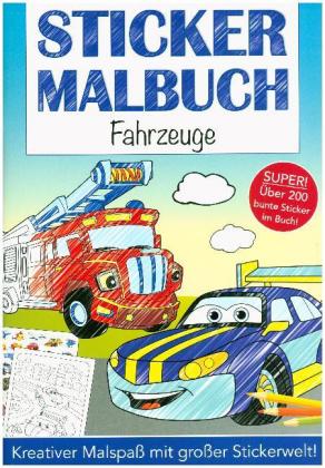 Stickermalbuch Fahrzeuge