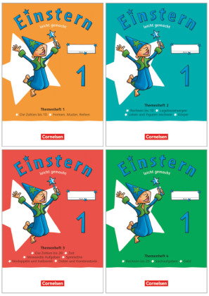 Einstern - Mathematik - Ausgabe 2021 - Leicht gemacht - Themenhefte 1-4, Diagnoseheft und Kartonbeil
