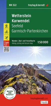 freytag & berndt Wanderkarte WK 322 Wetterstein - Karwendel, Seefeld - Garmisch-Partenkirchen 1:50.0