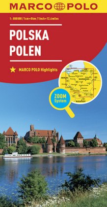 MARCO POLO Länderkarte Polen 1:800.000. Polska / Poland / Pologne