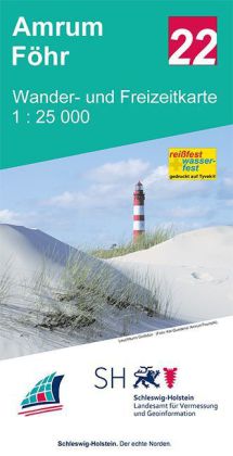 Wander- und Freizeitkarte Amrum - Föhr