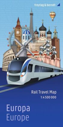 freytag & berndt Rail Travel Map Europa 1:4,5 Mio.