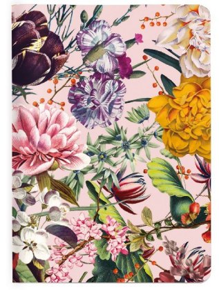 Heft A6 kariert, Blumengruß