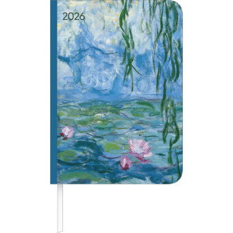 Alpha Edition - Lady Journal Monet 2026 - Taschenkalender A6 (11×15 cm) mit Monatsübersicht & Notizb