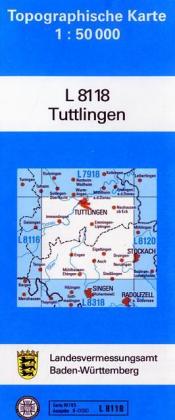 Topographische Karte Baden-Württemberg, Zivilmilitärische Ausgabe - Tuttlingen