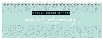 Tischquerkalender Visual Words Office 2027