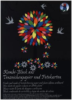 URSUS Kombi-Block Tonzeichenpapier und Fotokarton "Sonderedition" (130 und 300 g/m²), 23 x 33 cm, 50
