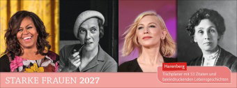 Starke Frauen Premium-Tischplaner 2027 - Tischplaner mit 53 Zitaten und beeindruckenden Lebensgeschi