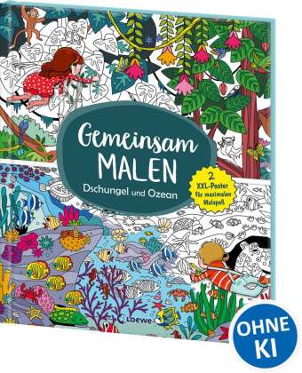 Gemeinsam malen - Dschungel und Ozean