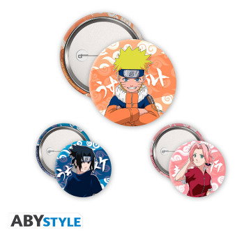 NARUTO - Badge Pack - Naruto, Sasuke, Sakura
