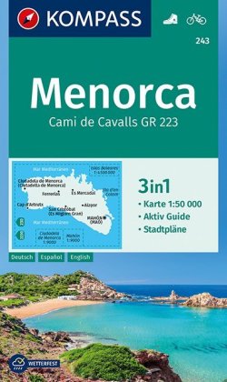 KOMPASS Wanderkarte 243 Menorca 1:50.000