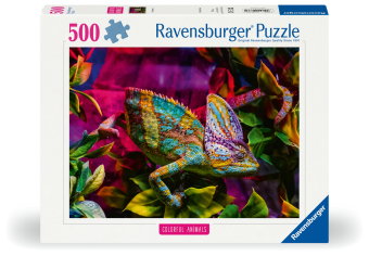 Erwachsenenpuzzle "Colorful Animals" 500 Teile - Chamäleon