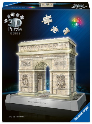 3D Puzzle Iconics: Triumphbogen Paris - mit Licht