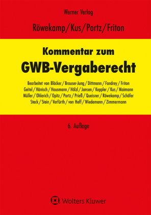 Kommentar GWB-Vergaberecht
