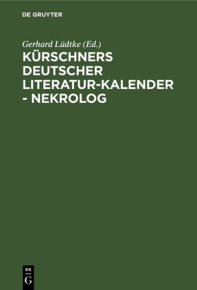 Kürschners Deutscher Literatur-Kalender, Nekrolog 1901-1935