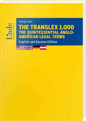 The Translex 1,000 - The Quintessential Anglo-American Legal Terms