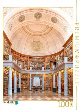 CALVENDO Puzzle Bibliothek der Benediktiner-Abtei in Pannonhalma | 1000 Teile Lege-Größe 64x48cm Fot