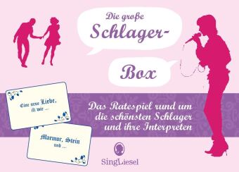 Die große Schlager-Box. Das Spiel für Senioren rund um die schönsten deutschen Schlager. Spiele Box
