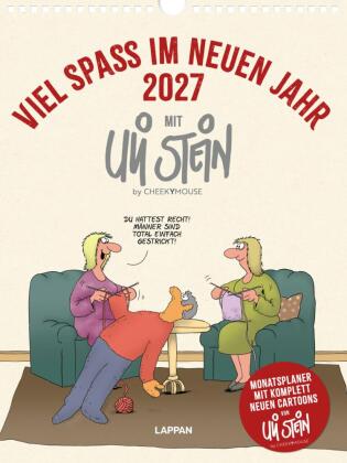 Viel Spaß im neuen Jahr 2027 mit Uli Stein: Monatsplaner mit komplett neuen Cartoons
