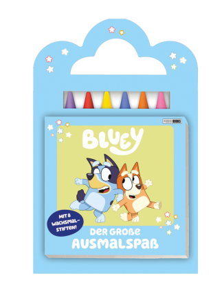 Bluey: Der große Ausmalspaß - Mit 6 Wachsmalstiften!