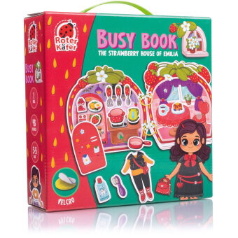 Lernspiel Roter Käfer Busy Book mit Klettverschluss Emilias Erdbeerhaus RK1170-01
