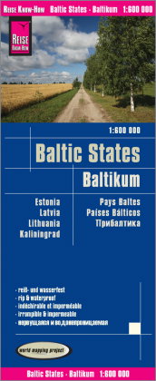 Reise Know-How Landkarte Baltikum / Baltic States (1:600.000) : Estland, Lettland, Litauen und Regio