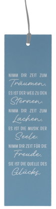 Edelstahltafel zum Aufhängen - Nimm dir Zeit