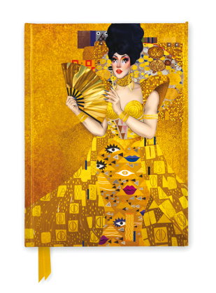 Premium Notizbuch DIN A5: Art of Drag, Porträt einer goldenen Königin