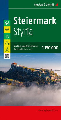 Steiermark, Straßen- und Freizeitkarte 1:150.000, freytag & berndt